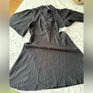 Free People Black Midi Dress